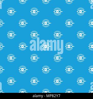 Eye Pattern vector bleu transparent Illustration de Vecteur