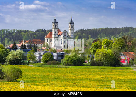 Abbaye bénédictine d'Ottobeuren, Allgau, Allemagne Banque D'Images