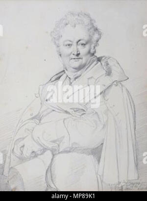 712 Jean-Auguste-Dominique Ingres, Portrait de Guillaume Guillon Lethière Banque D'Images