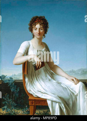 712 Jean-Baptiste François Desoria - Portrait de Constance Pipelet Banque D'Images