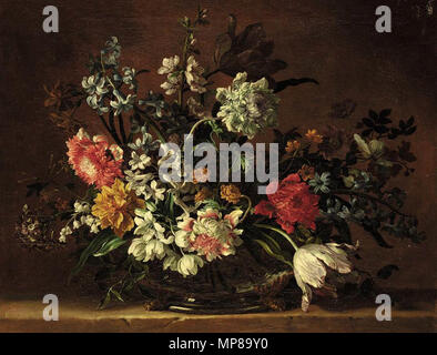Still-Life de fleurs deuxième moitié de 17ème siècle. 713 Jean-Baptiste Monnoyer - Still-Life de fleurs - WGA16149 Banque D'Images