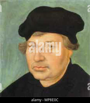 Deutsch : Johannes Bugenhagen, Öl auf von Rotbuchenholz Lucas Cranach d. Ä 6 mai 2005 (date d'origine). 728 Johannes Bugenhagen par Lucas Cranach Banque D'Images