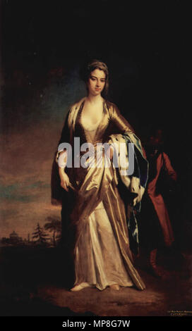 Portrait de Lady Mary Wortley Montagu (1689-1762) 1725. 737 Jonathan Richardson d. J. 001 Banque D'Images