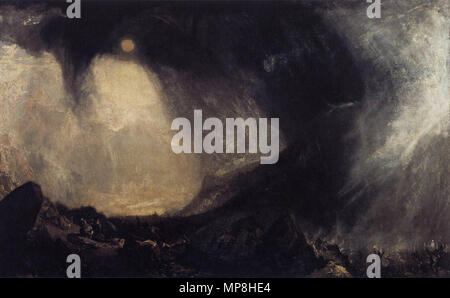 Tempête de neige, Hannibal et son armée traversant les Alpes 1812. 742 Joseph Mallord William Turner - Tempête de neige, Hannibal et son armée traversant les Alpes - WGA23167 Banque D'Images