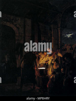 Anglais : une forge 1771. 743 Joseph Wright of Derby. Une forge.1771 Banque D'Images