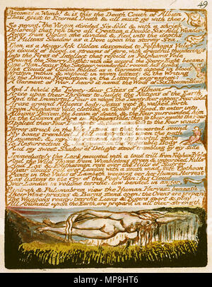 . Anglais : Milton un poème, copie D, objet 49 44 (Bentley, Erdman 42 [49], Keynes 44) . 26 mars 2007, 09:00:30. William Blake (1757-1827) Noms alternatifs W. Blake ; Uil'iam Bleik Description La peintre, poète, écrivain, théologien, collectionneur et graveur Date de naissance/décès 28 Novembre 1757 12 août 1827 Lieu de naissance/décès Broadwick Street London Charing Cross lieu de travail contrôle d'autorité : Q41513 : VIAF 54144439 ISNI : 0000 0001 2096 135X ULAN : 500012489 RCAC : n78095331 NLA : 35019221 Ce WorldCat est une fidèle reproduction photographique de deux dimensions, public Banque D'Images