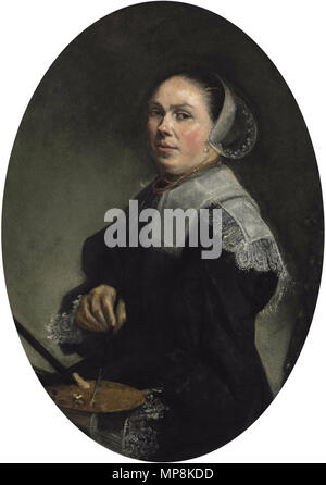 L'auto-portrait. Nederlands : Zelfportret van Judith Leyster rond 1653 English : Auto-portrait de Judith Leyster ca. Circa 1653 1653 .. 750 Judith Leyster self portrait ca 1653 Banque D'Images