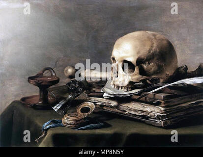Vanitas still life 1630. Pieter Claesz 991 002b Banque D'Images