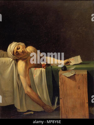 785 La Mort de Marat - replica - 1793 - Musée des Beaux-Arts de Dijon Banque D'Images