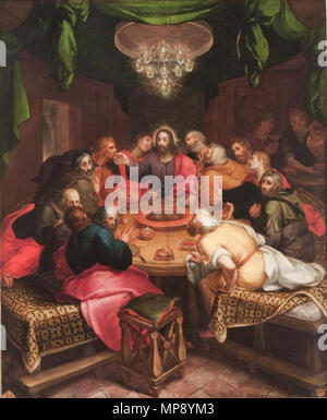 787 La Última Cena, un atribuida Otto van Veen (Real Academia de Bellas Artes de San Fernando) Banque D'Images