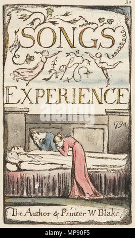 . Anglais : chants d'innocence et d'expérience, de copie N, l'objet 1 (Bentley, 29 Erdman 29, Keynes 29) 'Page de titre pour les chants d'expérience". 1795. William Blake (1757-1827) Noms alternatifs W. Blake ; Uil'iam Bleik Description La peintre, poète, écrivain, théologien, collectionneur et graveur Date de naissance/décès 28 Novembre 1757 12 août 1827 Lieu de naissance/décès Broadwick Street London Charing Cross lieu de travail contrôle d'autorité : Q41513 : VIAF 54144439 ISNI : 0000 0001 2096 135X ULAN : 500012489 RCAC : n78095331 35019221 1131 NLA : WorldCat Chansons d'innocence et d'expérience Banque D'Images