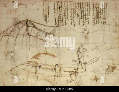 . Design pour une machine volante . 1488. Leonardo da Vinci (1452-1519) Noms alternatifs Leonardo di ser Piero da Vinci, Leonardo Description peintre italien, ingénieur, astronome, mathématicien et philosophe, anatomiste Date de naissance/décès 15 Avril 1452 2 mai 1519 Lieu de naissance/décès Anchiano Clos Lucé période de travail, à partir de 1466 jusqu'à 1519 lieu de travail Florence (1466-1482), Milan (1483-1499), Paris (1499), Venise (1500), Florence (1500-1506), Milan (1506-1513), Florence (1507-1508), Rome (1513-1516), d'Amboise (1513-1518) le contrôle d'autorité : Q762 : VIAF 24604287 ISNI : 0000 000121 Banque D'Images