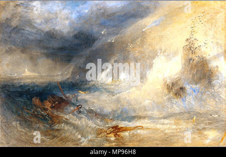 . Le long navire phare, Land's End . Entre 1834 et Circa circa 1835. J. M. W. Turner (1775-1851) Noms alternatifs J. M. W. Turner peintre et graveur Britannique Description Date de naissance/décès environ en 23 Avril 1775 19 décembre 1851 Lieu de naissance/décès catégorie:Chelsea Londres lieu de travail Londres, Grande-Bretagne, Italie, Allemagne, Suisse contrôle d'autorité : Q159758 : 100900492 VIAF ISNI : 0000 0001 2145 4990 ULAN : 500026846 RCAC : n79060712 35751158 817 ALN : WorldCat long navire's Lighthouse, Land's End, par Turner Banque D'Images