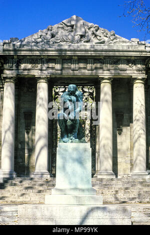 Historique STATUE PENSEUR 1988 (©1909) Auguste Rodin Musée Rodin FRANKLIN PARKWAY Philadelphia Pennsylvania USA Banque D'Images