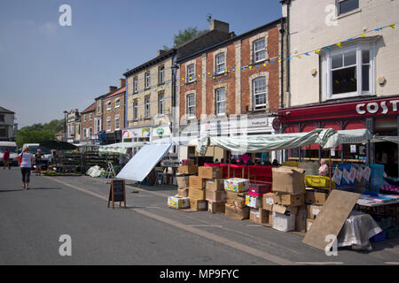 Jour de marché de Pocklington Banque D'Images