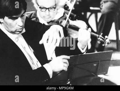 Claudio Abbado, 80s Banque D'Images