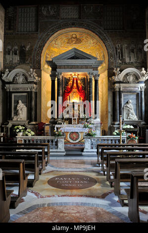 Italie, Rome, San Giovanni in Laterano, Battistero Lateranense, baptistère, chapelle de San Venanzio Banque D'Images