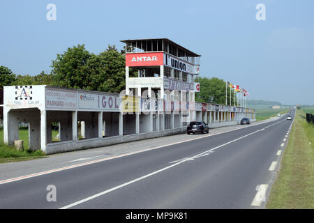 Reims, France - 15 mai 2018 : circuit de Reims-Gueux historique près de Reims. Banque D'Images