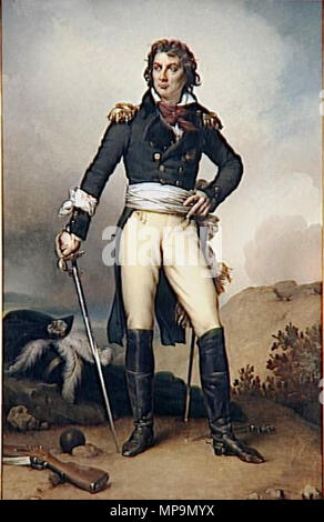 . Maurice Joseph Louis Gigost d'Elbée (1752-1794), général des armées vendéennes . 1827. 822 Louis d-Elbee Banque D'Images