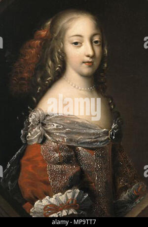 Françoise-Athénaïs de Rochechouart, Marquise de Montespan (1641-1707) . Deutsch : Porträt der jungen Françoise Athénaïs de Rochechouart de Mortemart vor ihrer Hochzeit mit Louis-Henri Pardaillan de Gondrin, marquis de Montespan. . Vers 1660. 839 Madame de Montespan c1660 Banque D'Images