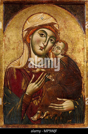 . Italiano : Maestro dei Santi Cosma e Damiano Madonna Fogg Art Museum (inv. 1926.41) Cambridge (Mass.) . 1 novembre 2014, 23:27:07. 842 Maestro dei Santi-Cosma-e-Damiano Madonna Fogg Banque D'Images