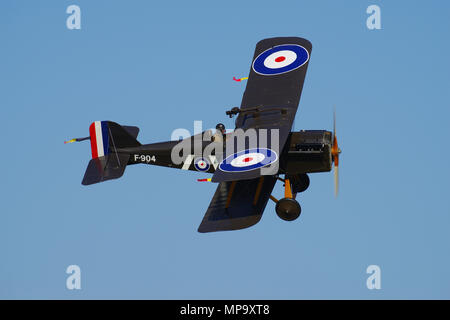 RAF SE5A F904, collection Shuttleworth, ancien garde, Bedford, Banque D'Images