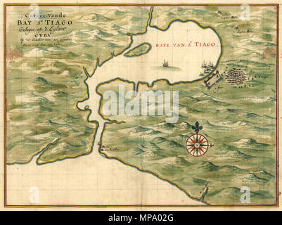 Залива Сантьяго Карта : Русский English : Carte de la baie de Santiago English : Plan de Santiago Bay 中文 : 圣地亚哥湾地图 Português : Mapa da Baía de Santiago : خريطة خليج سانتياغو العربية Español : Mapa de la Bahía de Santiago . Русский : Джоан Винкебунс (1617-1670), голландский гг. картограф гравер родился и, семье фламандского происхождения художников в. Он работал Вест Индскую голландскую на-течение компанию и в более 30 лет составлял использовались которые карты для торговых, военных транспортных перевозок и. Он также был деловым партнером Джоана Блау самых известных одного из, издателей атласо карт и Banque D'Images