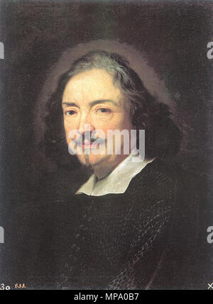 L'Italien : Il pittore Andrea Sacchi Andrea Sacchi Peintre Español : El pintor Andrea Sacchi circa 1661. 853 Maratta Portrait de Sacchi Banque D'Images