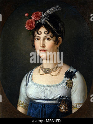 Italiano : Ritratto di Maria Luisa di Borbone . Portrait de Maria Luisa de l'Espagne, la Duchesse de Lucques (1782-1824) . 1801. 858 Maria Luisa de l'Espagne, reine d'Étrurie et de la duchesse de Lucques Banque D'Images