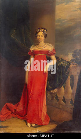 Портрет великой княгини Марии Павловны . La grande-duchesse Maria Pavlovna de Russie (1786-1859) . 1822. 858 Maria Pavlovna de Russie par G.Dawe (1822), l'Hermitage Banque D'Images