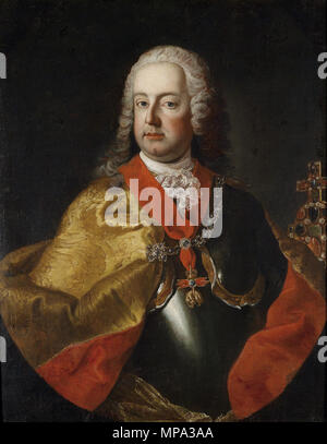 Portrait de François Ier, empereur romain germanique (1708-1765) 18e siècle. 865 Martin van Meytens (atelier) Portrait Franz I Stephan Banque D'Images