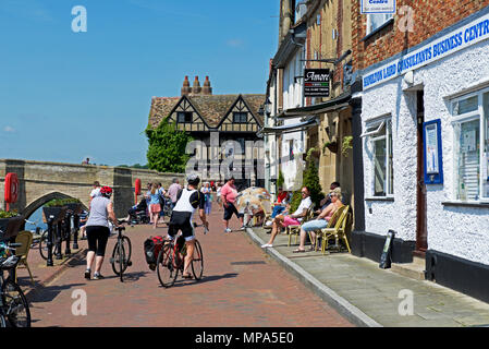 Le quai, St Ives Cambridgeshire, Angleterre, Royaume-Uni Banque D'Images