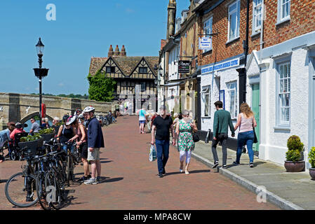 Le quai, St Ives Cambridgeshire, Angleterre, Royaume-Uni Banque D'Images