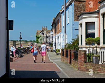 Le quai, St Ives Cambridgeshire, Angleterre, Royaume-Uni Banque D'Images