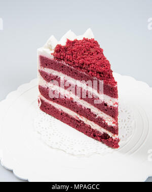 Cake ou gâteau tranche sur un arrière-plan Banque D'Images