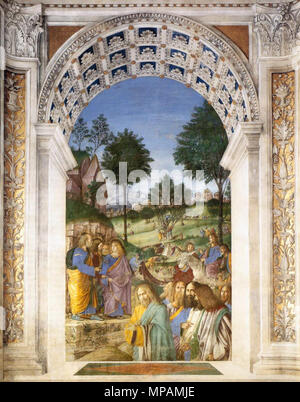 882 Melozzo da Forlì - Christ est entrée à Jérusalem - WGA14788 Banque D'Images