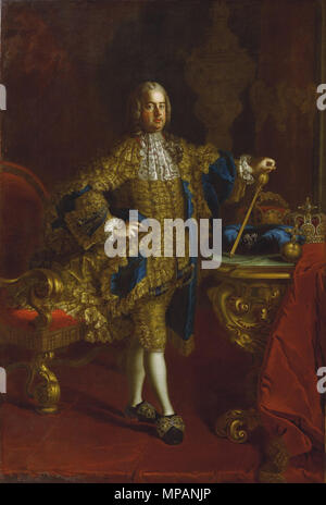 . Portrait de François Ier, empereur romain germanique (1708-1765) . vers 1745-1765. 886 Meytens - François I en espagnol Mantelkleid - Belvedere Banque D'Images