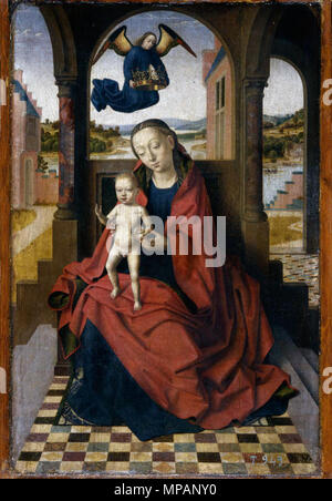 787 La Virgen con el Niño (Petrus Christus) Banque D'Images