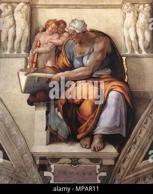 Anglais : Le Cumaean Sibyl 1510. 891 Michelangelo, sibille, cumana 01 Banque D'Images