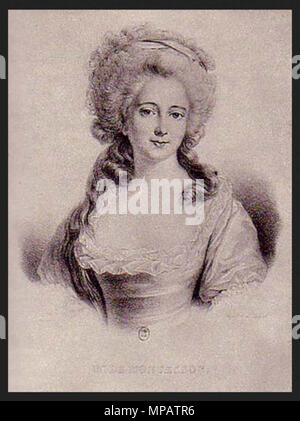 . English : Copie d'un portrait de Madame de Charlotte-Jeanne Béraud de la haie de Riou, marquise de Montesson. L'original peint vers 1779 est attribué à Élisabeth Vigée Le Brun (1755-1842) . 6 septembre 2015. 898 Mme de Montesson Banque D'Images