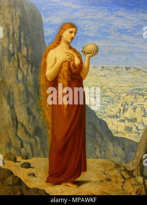 1033 Puvis de Chavannes-Mary Madeleine dans le désert,1869 Banque D'Images