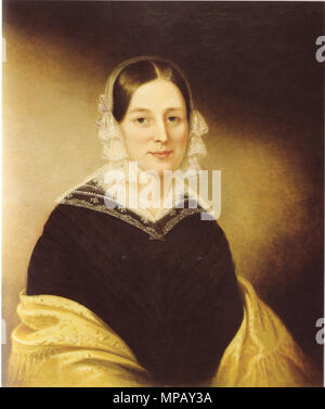 . Mme Peinture William Crane par Sarah Miriam Peale . 1840. 908 Mme william crane sarah miriam peale Banque D'Images