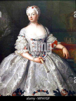 Italiano : Ritratto della Regina di Prussia Elisabetta Cristina di Brunswick-Bevern (1715-1797). Deutsch : Porträt der Königin von von Preußen Elisabeth Christine Braunschweig-Bevern (1715-1797). Anglais : Portrait de la Reine de Prusse Elisabeth Christine de Brunswick-Bevern (1715 à 1797). 18e siècle. 1063 Ritratto di Elisabetta Cristina di Brunswick-Bevern - Pesne Banque D'Images