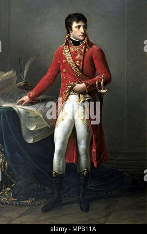 . Anglais : premier Consul Napoléon Bonaparte premier Consul Bonaparte : English . 1802. Napoléon - 4 917 Banque D'Images