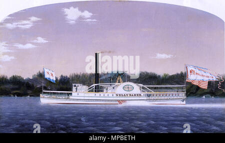 . Anglais : Nelly Baker, de la Nouvelle Angleterre à vapeur construit en 1855. Huile sur toile par James Bard (non signées). 1855. James Bard (1815-1897) Noms alternatifs james bard ; jas bard Description peintre américain Date de naissance/décès 15 Octobre 1815 26 mars 1897 Lieu de naissance/décès New York City White Plains contrôle d'autorité : Q6129357 : VIAF 57435671 ISNI : 0000 0000 6677 881X ULAN : 500006629 RCAC : nr91039953 GND : 120055384 922 WorldCat Nelly Baker (vapeur) par Bard Banque D'Images