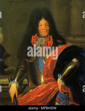 Portrait de Louis XIV de France (1638-1715) vers 1685. 932 Nocret, attribué à - Louis XIV de France - Versailles, MV2066 Banque D'Images
