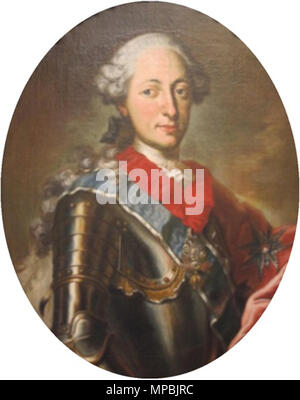 . Anglais : Portrait de Maximilien III Joseph, électeur de Bavière (1727-1777) . 18e siècle. 939 Oefele - Maximilien III Joseph de Bavière en armure, ovale Banque D'Images