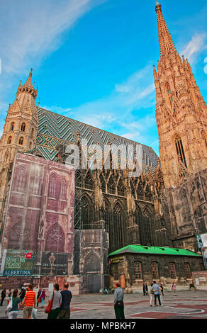 Vienne, Autriche - 31 août 2013 : La Cathédrale Saint Stephen dans la Stephansplatz, Vienne, Autriche Banque D'Images