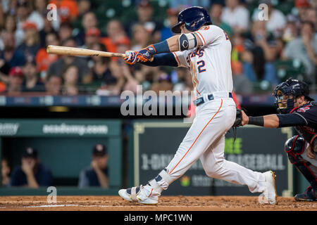 19 mai 2018 : Astros de Houston de troisième but Alex Bregman (2) pendant un match entre les Astros de Houston et les Indians de Cleveland au Minute Maid Park de Houston, TX. Cleveland a gagné le match 5 à 4...Trask Smith/CSM Banque D'Images