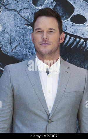 Madrid, Madrid, Espagne. 22 mai, 2018. Chris Pratt assiste à 'Jurassic World : Fallen Kingdom' Photocall à l'Hôtel Villamagna le 22 mai 2018 à Madrid, Espagne Crédit : Jack Abuin/ZUMA/Alamy Fil Live News Banque D'Images